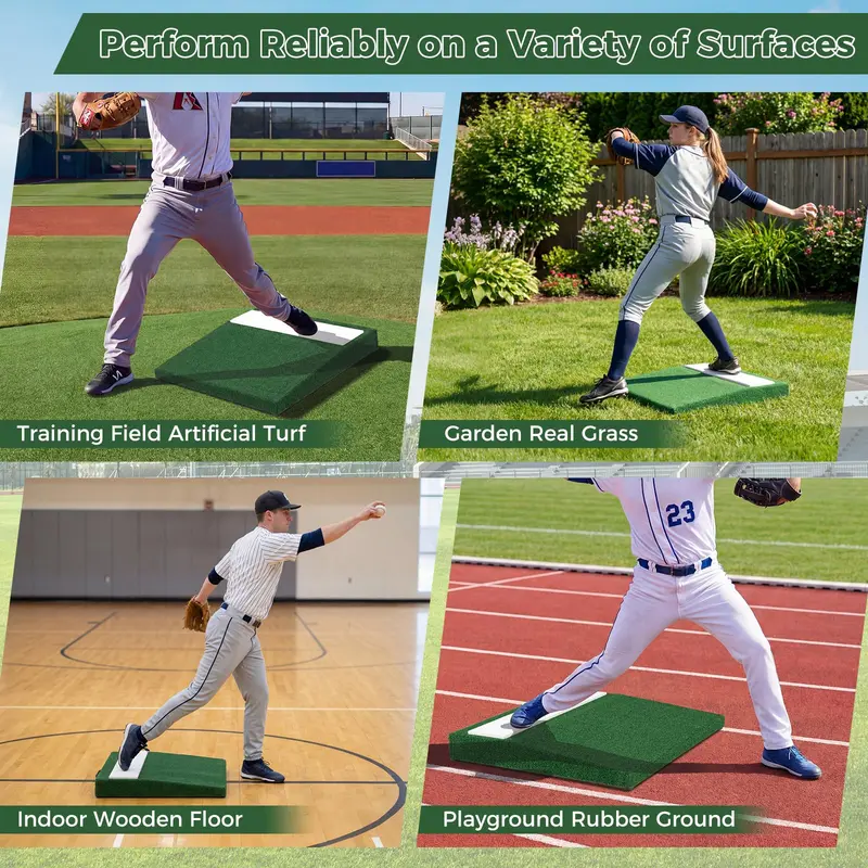 GoPlus 27" x 27" x 4" tragbare Pitcher-Mound mit Baseball