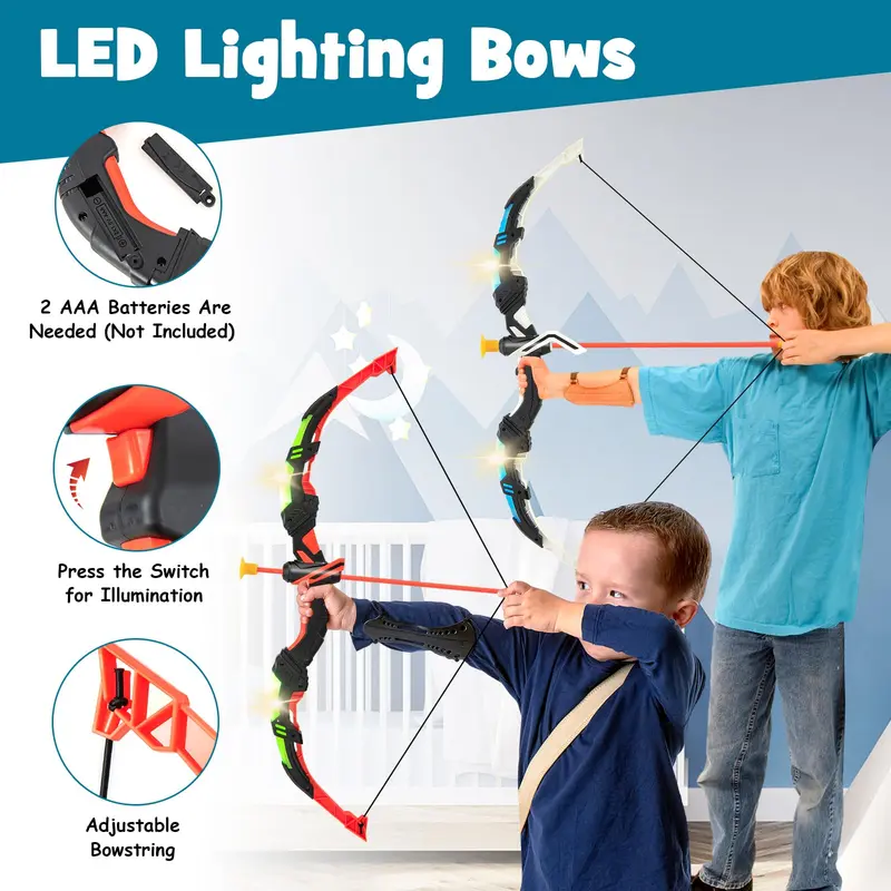 Goplus 2er-Set Bogen und Pfeile für Kinder 2