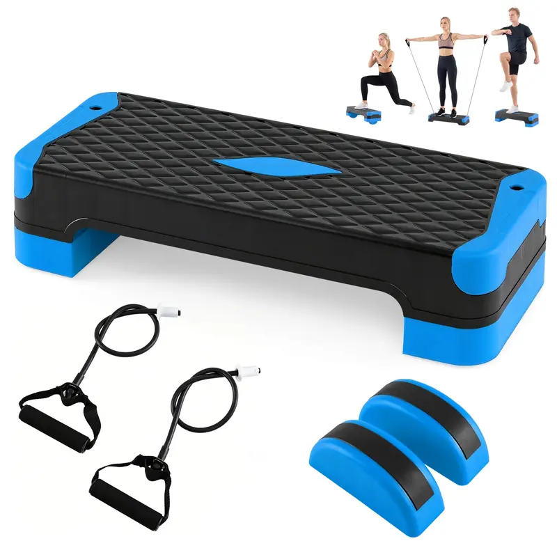Goplus 3-in-1-Aerobic-Step-Plattform, 600 lbs, höhenverstellbarer Trainingsstepper