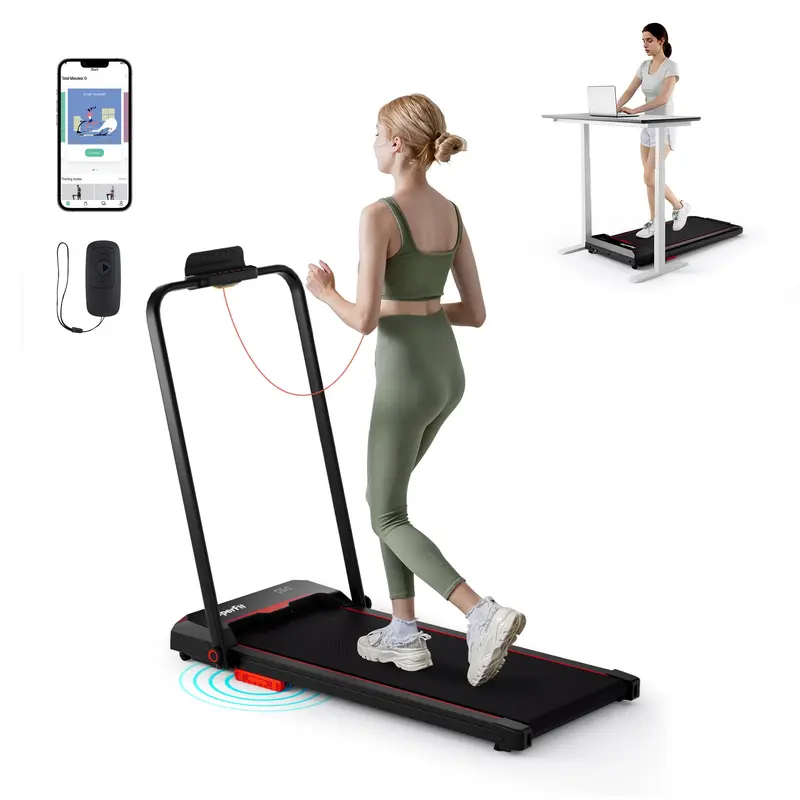 Goplus 3-in-1-Klapp-Laufband, 2,5-PS-Leistung, Tragfähigkeit bis 154 kg, Walking-Pad mit Haltegriff