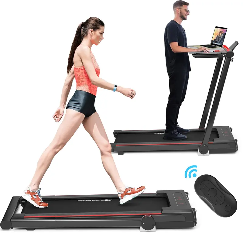 Goplus 3-in-1-Laufband unter dem Schreibtisch mit abnehmbarem Arbeitsplatz 2