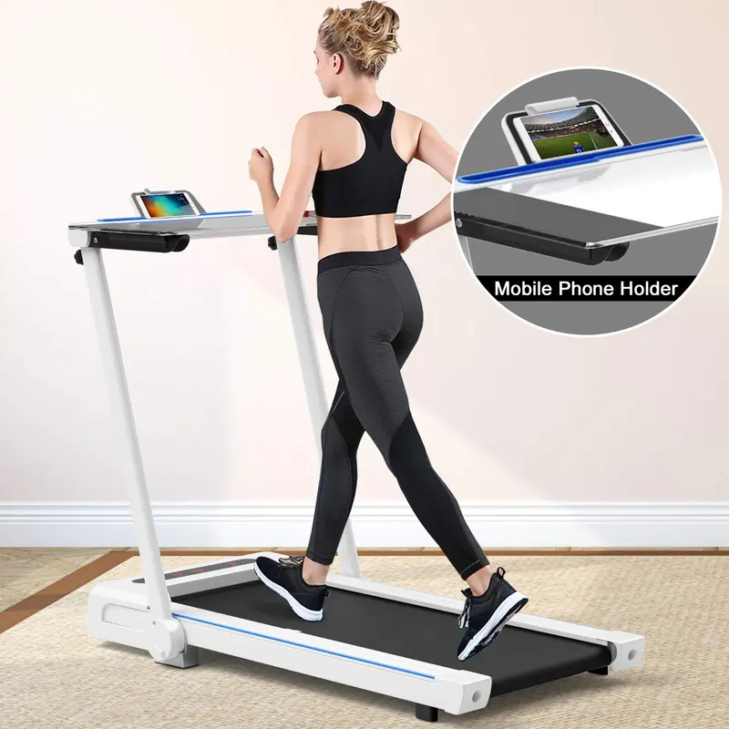 Goplus 3-in-1-Laufband unter dem Schreibtisch mit abnehmbarem Arbeitsplatz