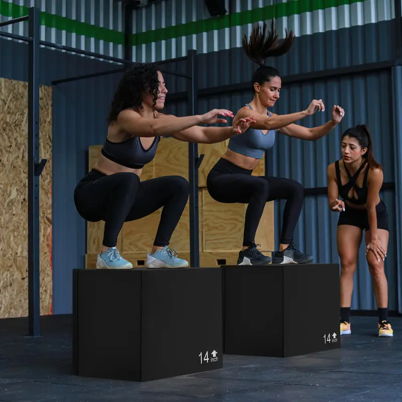 Goplus 3-in-1 Plyometrische Sprungbox aus hochdichtem Schaumstoff 2