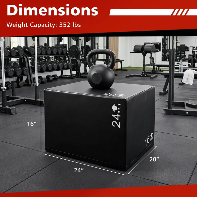 Goplus 3-in-1-Schaumstoff-Plyometrik-Kasten | Hochdichter Schaumstoff-Plyo-Kasten für das Heimtraining