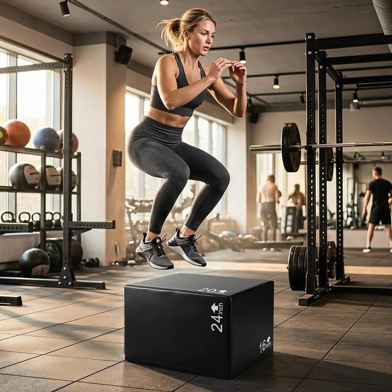 Goplus 3-in-1-Schaumstoff-Plyometrik-Kasten | Hochdichter Schaumstoff-Plyo-Kasten für das Heimtraining