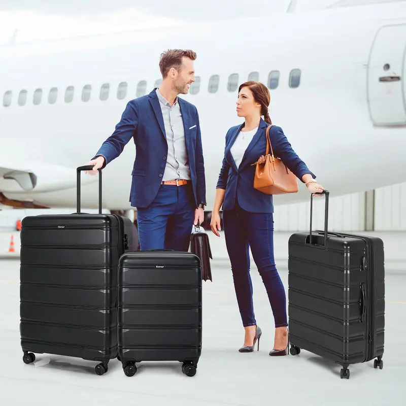 GoPlus-3-teiliges Gepäckset mit erweiterbarem Spinner-Koffer 2