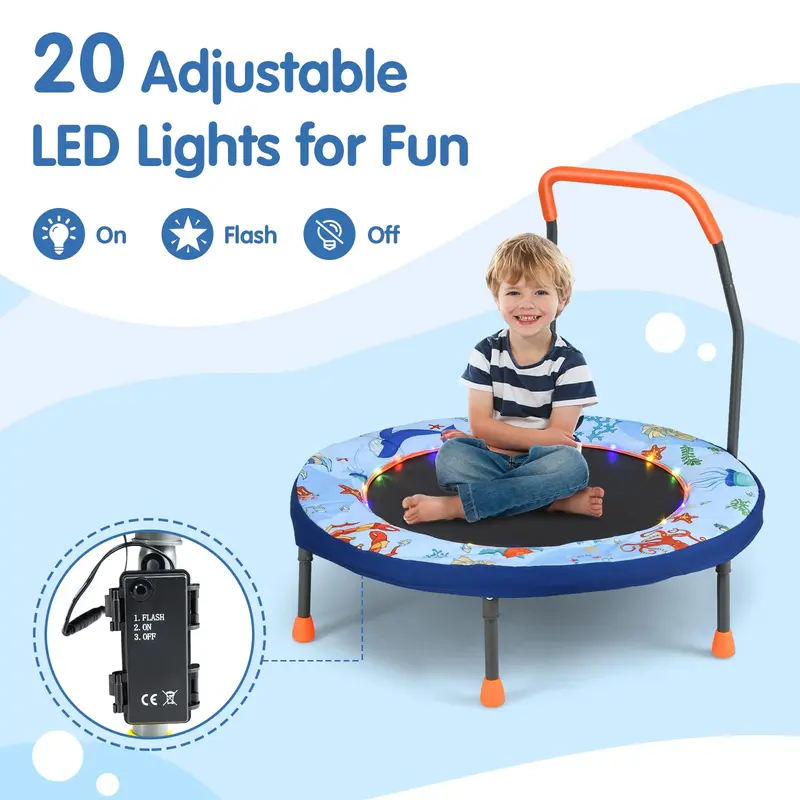 Goplus 36"-Klapptrampolin für Kleinkinder