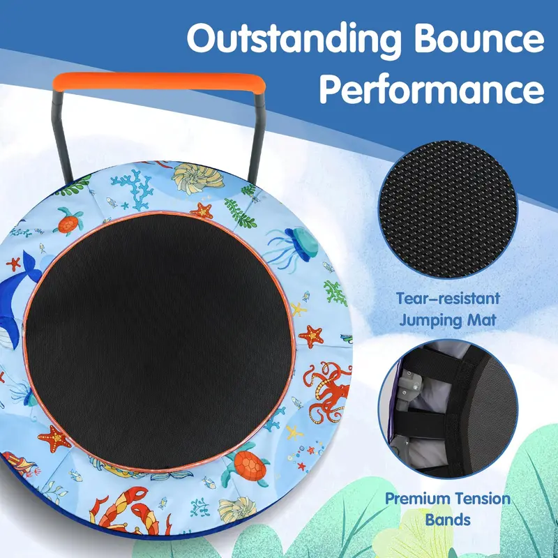 Goplus 36"-Klapptrampolin für Kleinkinder