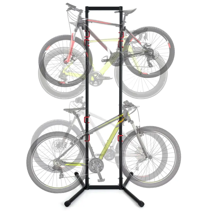 Goplus 4-Fahrrad-Ständer für die Innenaufbewahrung – freistehender Fahrradständer für Garage
