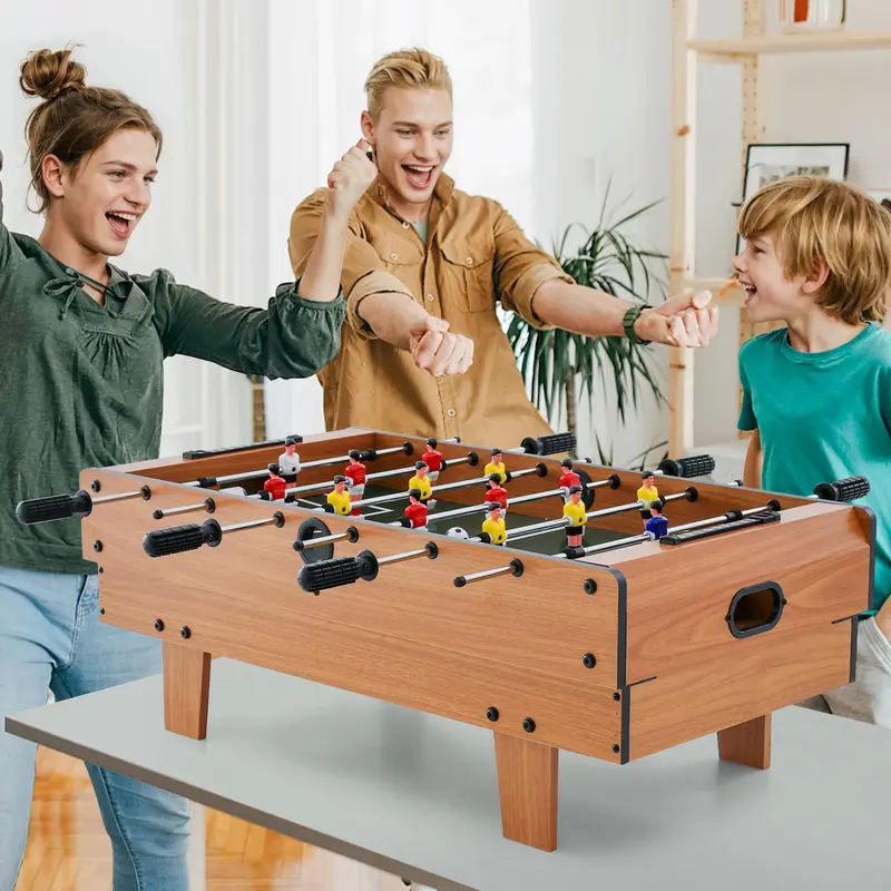 Goplus 4-in-1-Multi-Spiel-Tisch – Kombinationstisch mit Billard, Air-Hockey, Tischfußball und Tischtennis