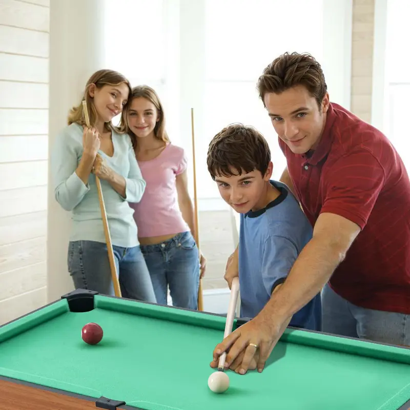 Goplus 4-in-1-Multi-Spiel-Tisch – Kombinationstisch mit Billard, Air-Hockey, Tischfußball und Tischtennis
