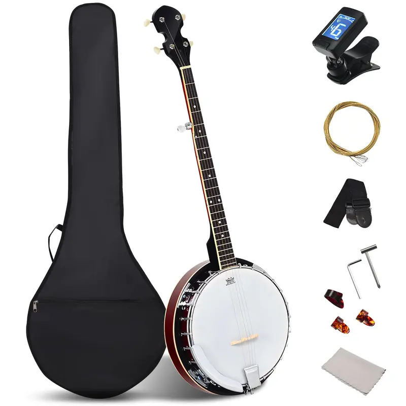 Goplus 5-Saitiger Banjo mit Remo-Fell