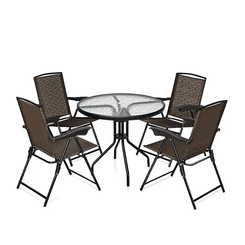 Goplus 5-teiliges Bistro-Set für den Außenbereich