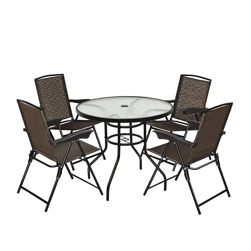 Goplus 5-teiliges Bistro-Set für den Außenbereich
