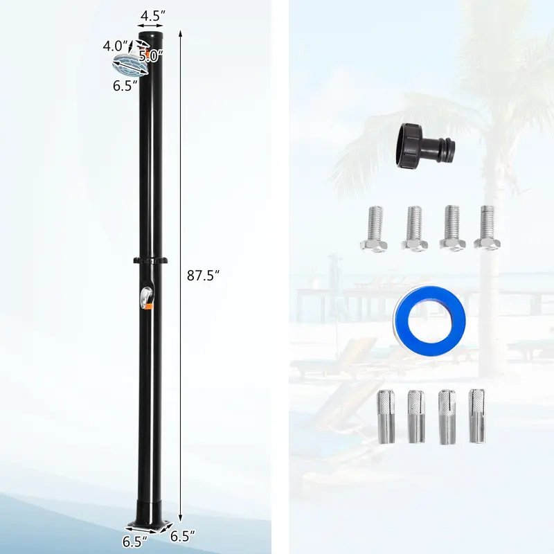 GoPlus 5,3-Gallonen-Solar-Dusche für den Außenbereich