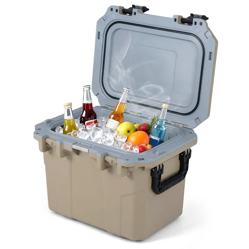 Goplus 53 QT Ultra-leichter, spritzgegossener Kühler mit Griffen und Flaschenöffner
