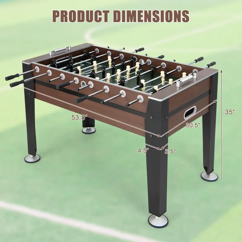 Goplus 54"-Kicker für Erwachsene, vollformatige Spiel-Tische mit 2 Bällen