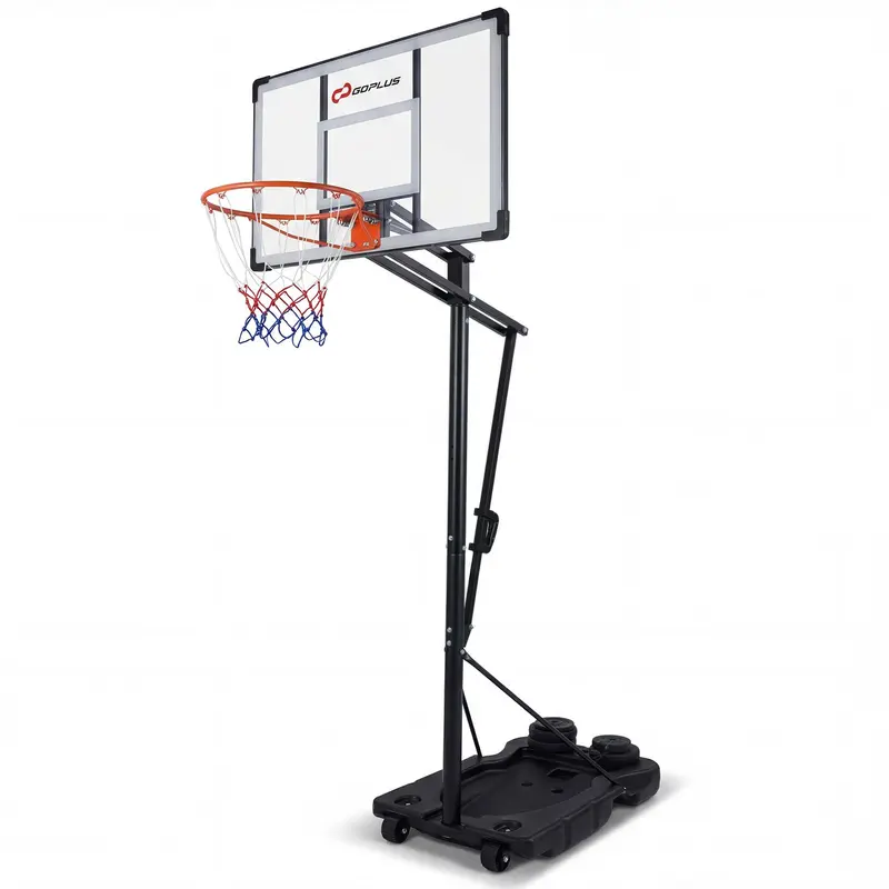 Goplus 5,6–10 Fuß verstellbarer tragbarer Basketballkorb für Erwachsene – für Außenbereich, Garten und Auffahrt