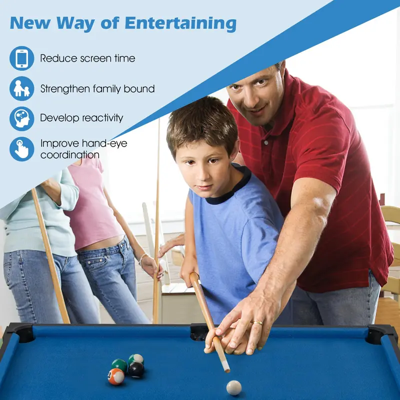 Goplus 6-in-1-Multi-Spiel-Tisch: Kombi-Spieltisch mit Basketball, Billard, Tischtennis, Hockey, Shuffleboard und Bowling