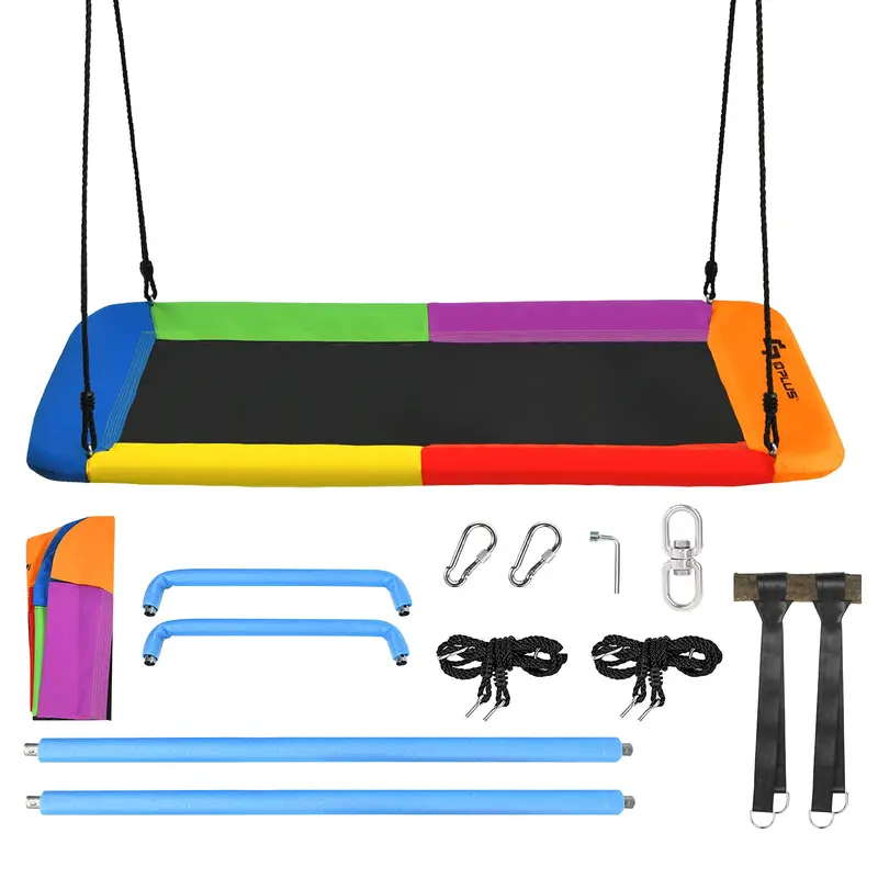 Goplus 700 lb (ca. 318 kg) große rechteckige Baumhängematte mit Plattform, 152 cm, für Kinder und Erwachsene