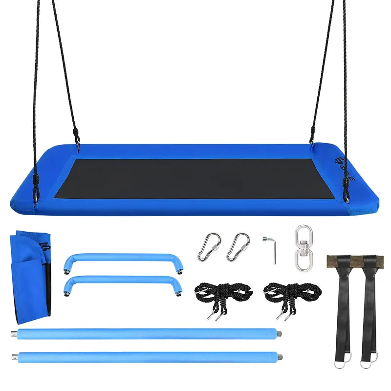 Goplus 700 lb (ca. 318 kg) große rechteckige Baumhängematte mit Plattform, 152 cm, für Kinder und Erwachsene