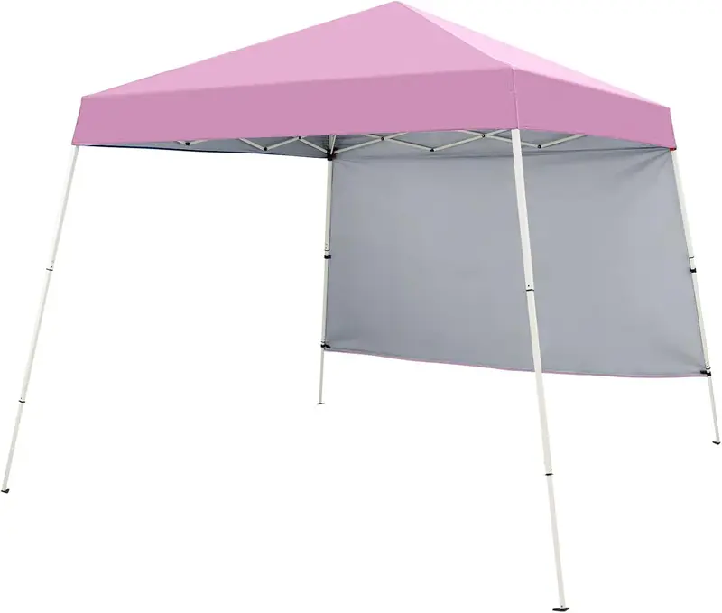 Goplus 8 × 8 ft (ca. 2,4 × 2,4 m) Pop-up-Partyzelt mit einer Seitenwand