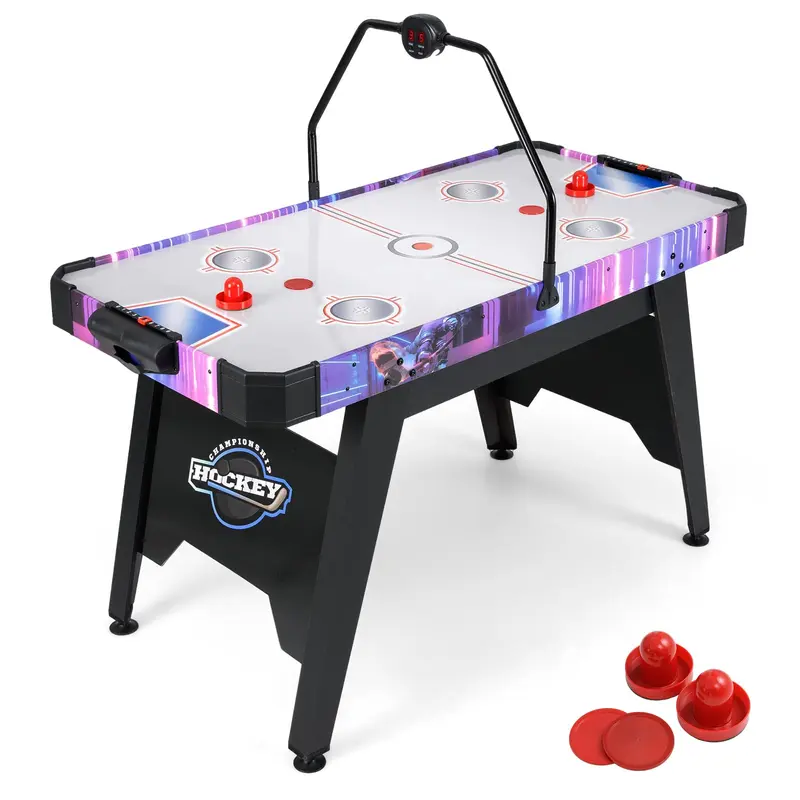 GoPlus Air-Hockey-Arcade-Spiel-Tisch mit digitalem LED-Punktzähler für zu Hause und Büro