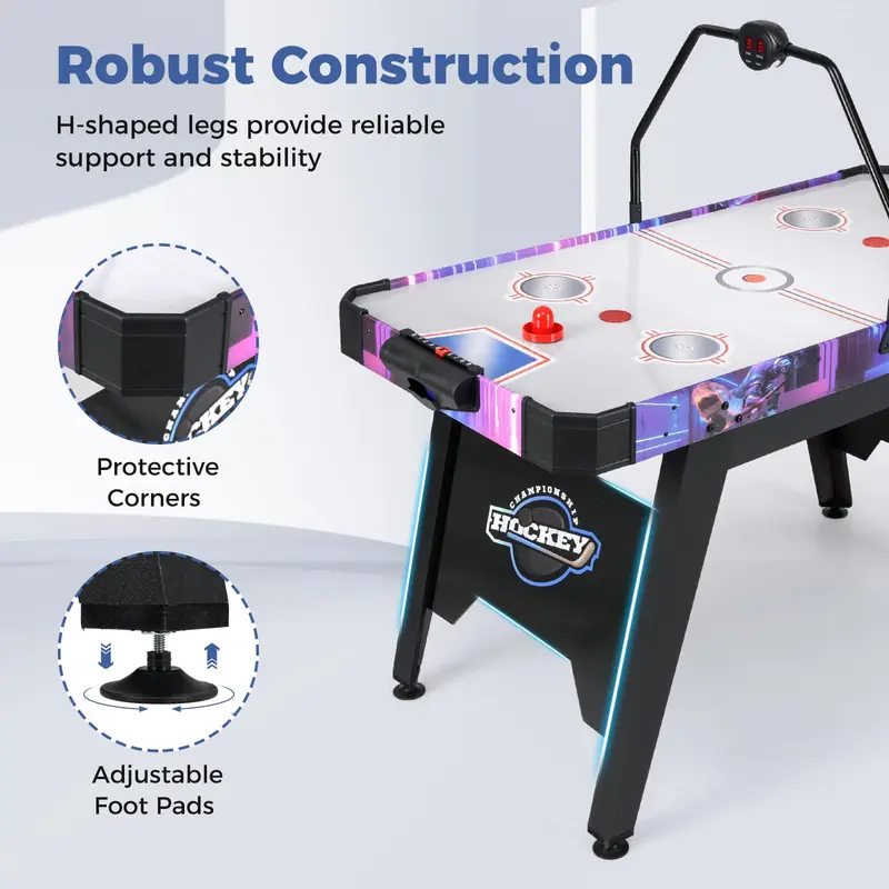 GoPlus Air-Hockey-Arcade-Spiel-Tisch mit digitalem LED-Punktzähler für zu Hause und Büro 2