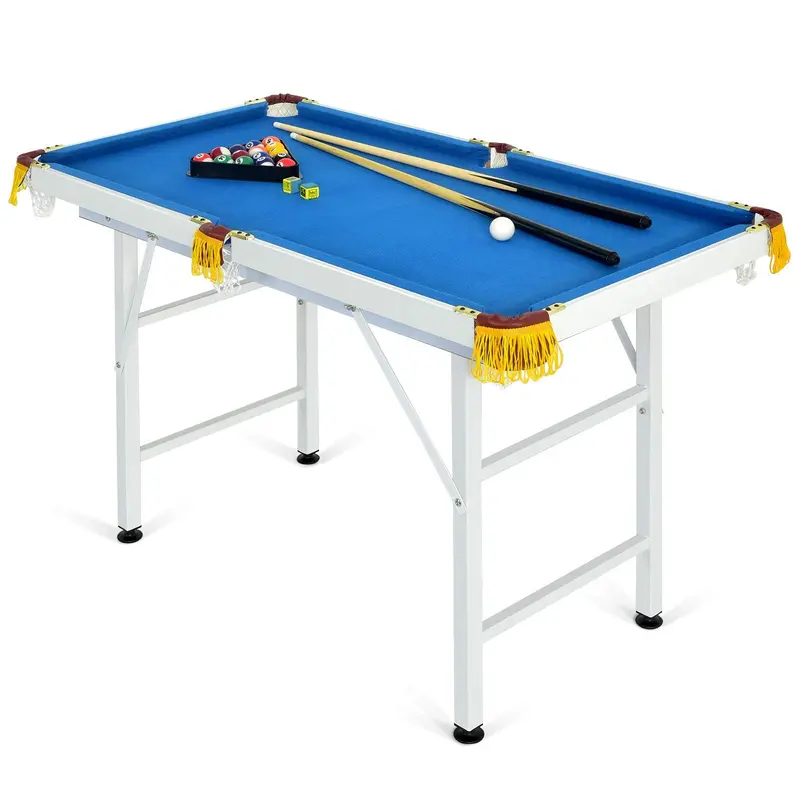 GoPlus Billardtisch, 122 cm (48 Zoll), klappbar, tragbar, kompakt zusammenklappbar