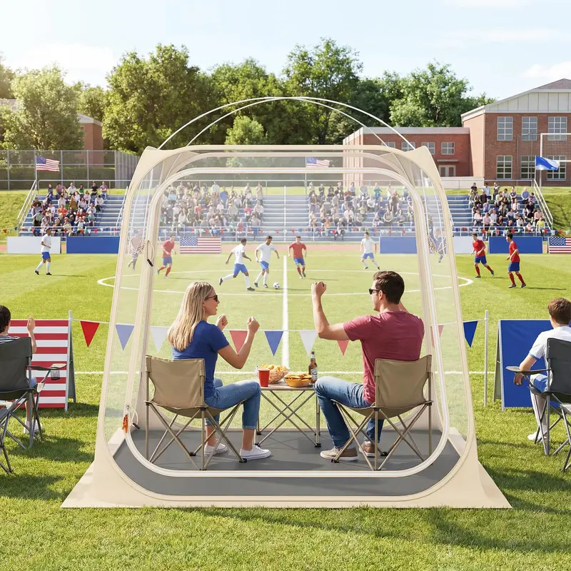 Goplus Bubble-Zelt für Sport und Freizeit, 215 x 215 x 195 cm, wetterfest, für 2–4 Personen