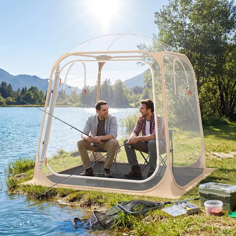 Goplus Bubble-Zelt für Sport und Freizeit, 215 x 215 x 195 cm, wetterfest, für 2–4 Personen