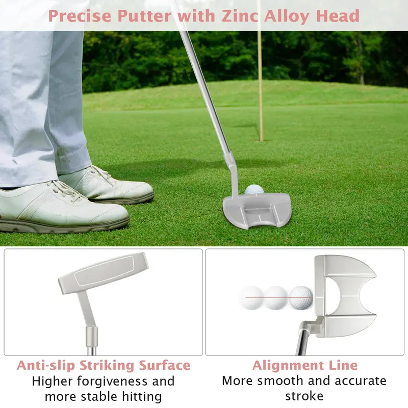 GoPlus Complete Golf-Set für Damen, 9-teilig, für Rechtshänderinnen geeignet
