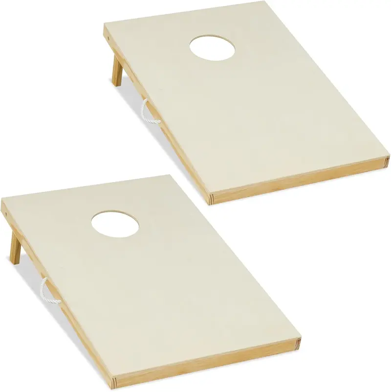 GoPlus Cornhole-Spielbrett aus massivem Holz inkl. 8 Säckchen