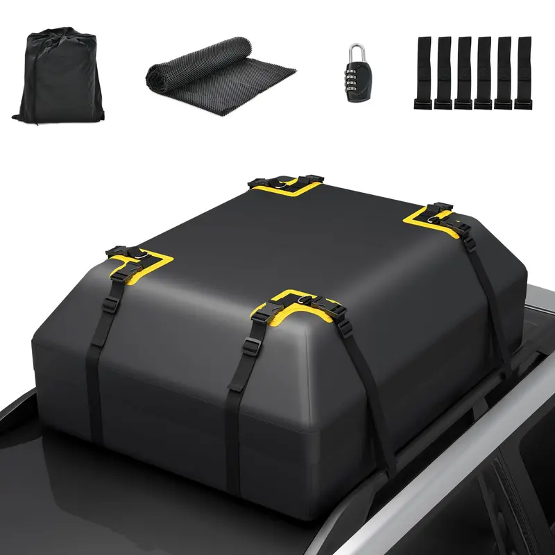 Goplus Dachgepäcktasche mit 15/21 Kubikfuß Fassungsvermögen