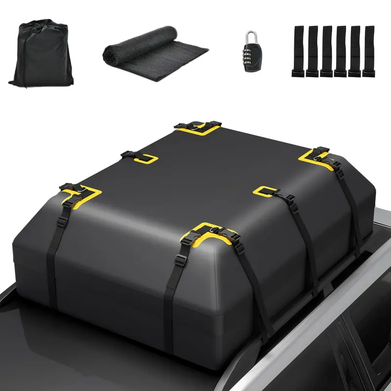 Goplus Dachgepäcktasche mit 15/21 Kubikfuß Fassungsvermögen