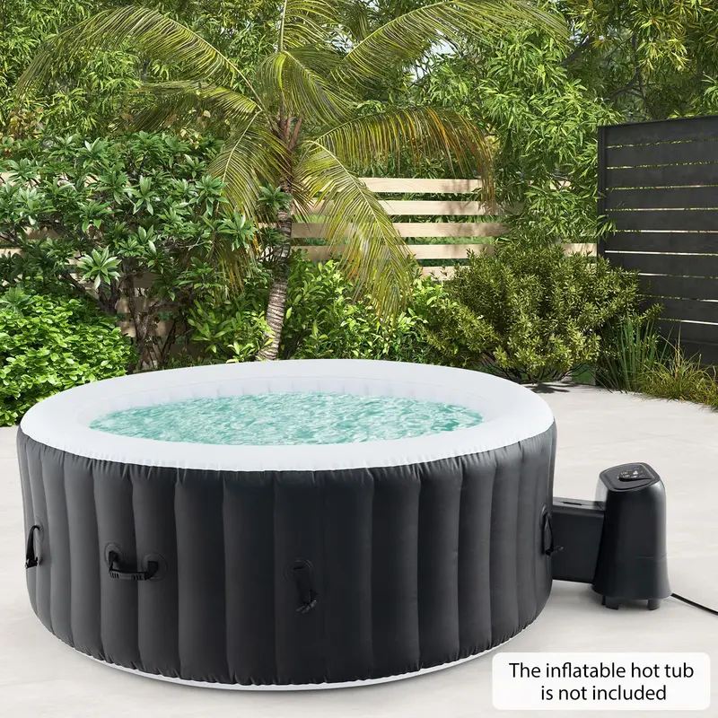 GoPlus Elektroheizpumpe für aufblasbare Whirlpools, 1350 W SPA-Steuerzentrale für Blasenfunktion, Filterung und Heizung 2