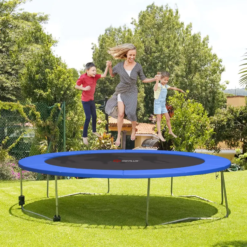 Goplus Ersatz-Trampolin-Schutzpolster, 16 FT, 15 FT, 14 FT, 12 FT, 10 FT, 8 FT – Trampolin-Federabdeckung 2