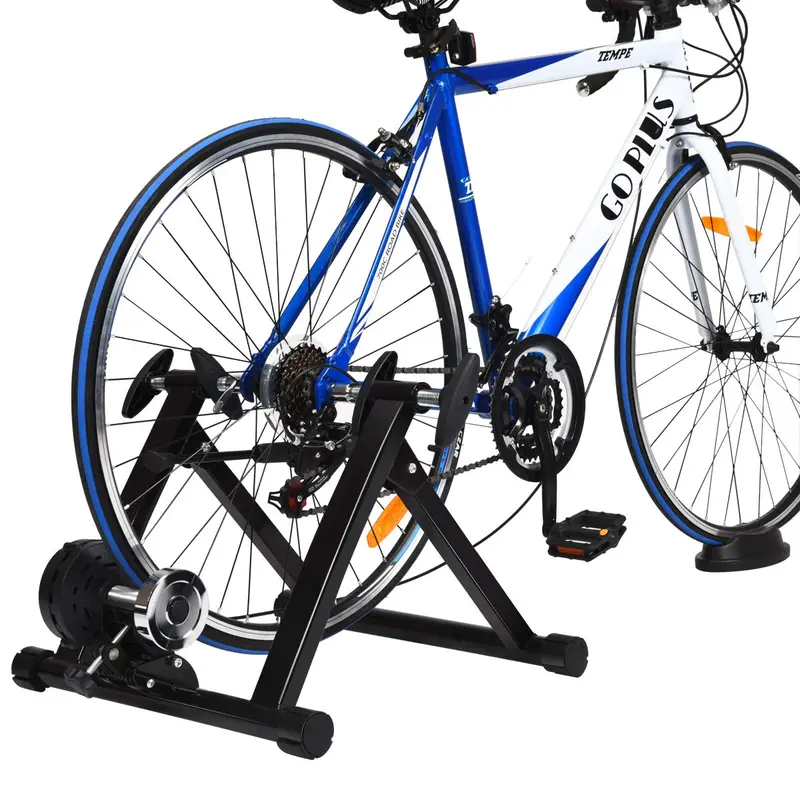 GoPlus-Fahrradtrainerständer, magnetischer Indoor-Fahrradtrainer mit 8 Widerstandsstufen