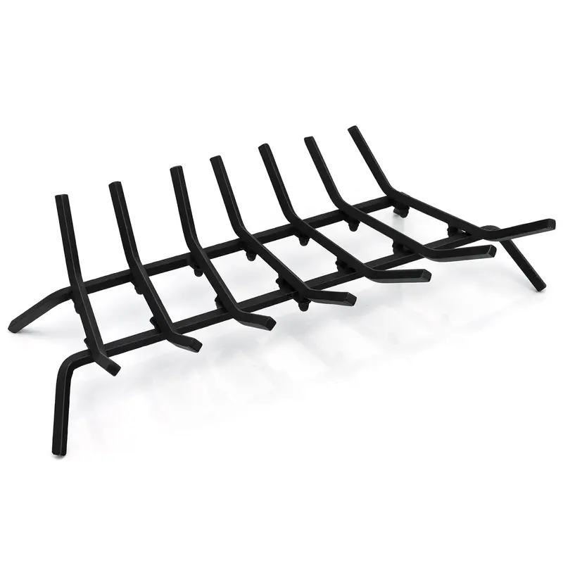 GoPlus Feuerstelle-Loggrill, 79 cm (31 Zoll), robust aus Stahl, mit 19 mm breiten massiven Stäben für Außenfeuerstellen und Anzündhilfen