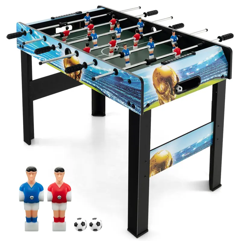 Goplus Foosball-Tisch, 2-in-1-Tischmodell & freistehender Fußballtisch