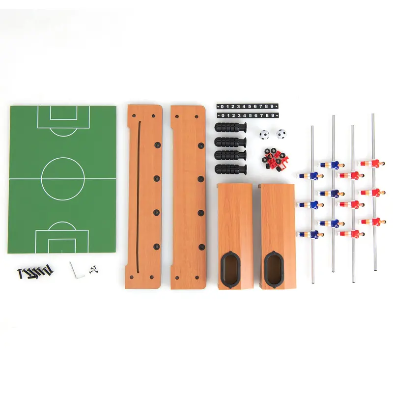 Goplus Foosball-Tisch, 20-Zoll-Mini-Tischfußball mit 2 Bällen, Punktzählern und tragbarem Fußballtisch für Kinder 2