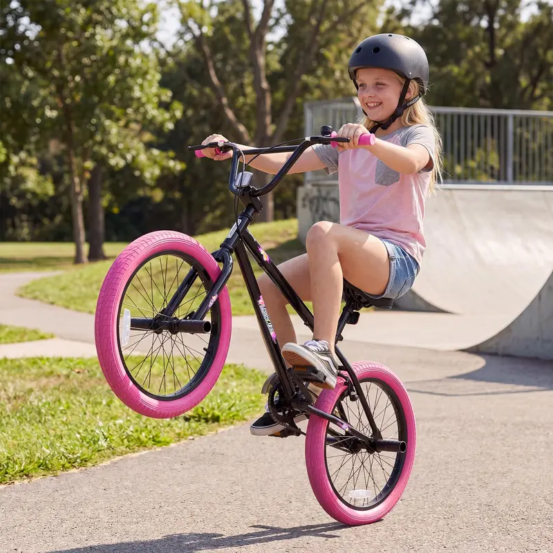 Goplus Freestyle-BMX-Fahrrad 20" für Tricks mit 360-Grad-Lenkung