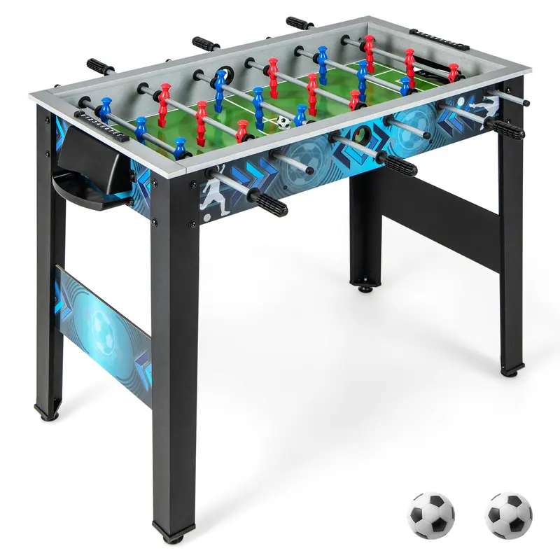 GoPlus-Fußballtisch, freistehender Tischfußball mit 2 Fußbällen