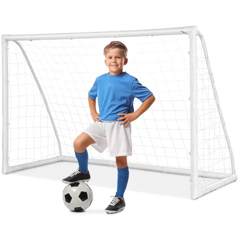 GoPlus Fußballtor, 183 cm x 122 cm (6 ft x 4 ft) mit stabilem PVC-Rahmen
