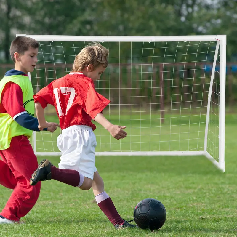 GoPlus Fußballtor, 183 cm x 122 cm (6 ft x 4 ft) mit stabilem PVC-Rahmen 2