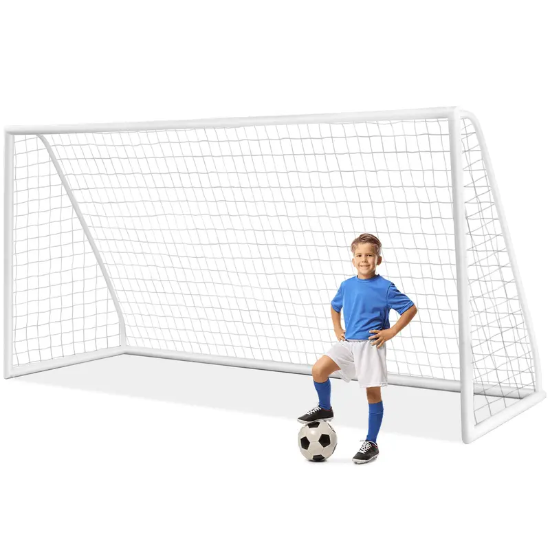 GoPlus Fußballtor, 3,66 m x 1,83 m x 1,22 m (12 ft x 6 ft x 4 ft), robustes UPVC-Rahmen-System, schnelle Montage, hochfestes Netz