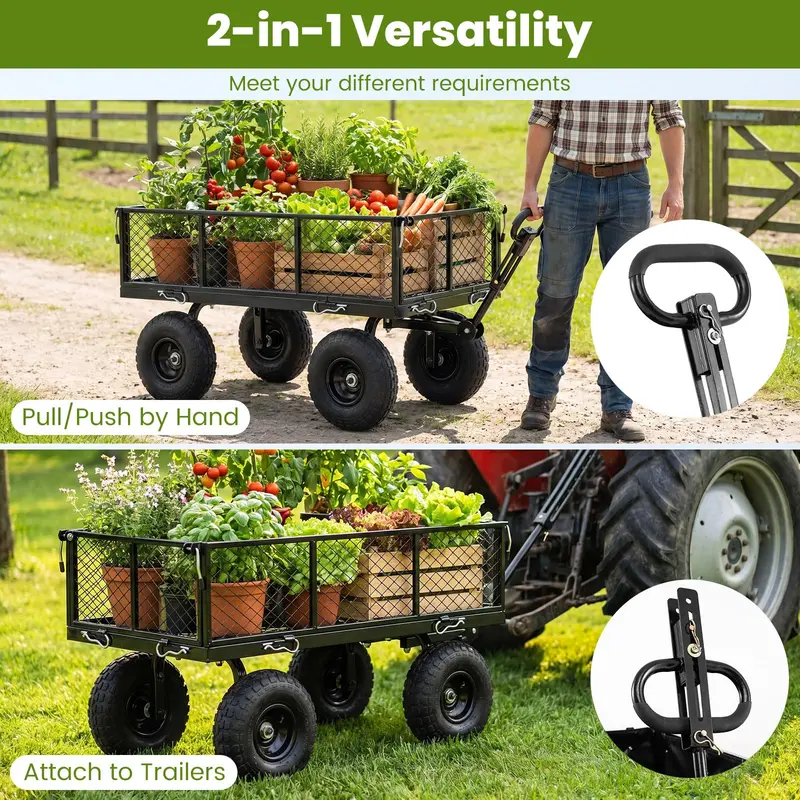 GoPlus-Gartenwagen, 400 kg Tragkraft 2