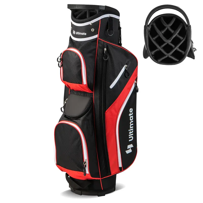 GoPlus Golf-Cart-Tasche mit 14-Fach-Top-Unterteilung, Golf-Cart-Tasche für Golfschläger, leichtes Golftasche für Damen und Herren
