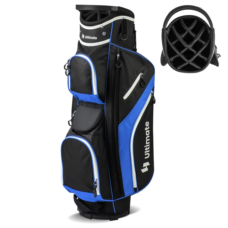 GoPlus Golf-Cart-Tasche mit 14-Fach-Top-Unterteilung, Golf-Cart-Tasche für Golfschläger, leichtes Golftasche für Damen und Herren