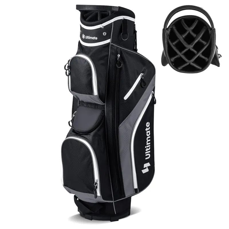 GoPlus Golf-Cart-Tasche mit 14-Fach-Top-Unterteilung, Golf-Cart-Tasche für Golfschläger, leichtes Golftasche für Damen und Herren